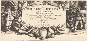 Titelseite für "Die großen Leiden des Krieges" von Jacques Callot