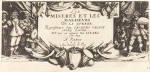 Titelseite für Die großen Leiden des Krieges von Jacques Callot