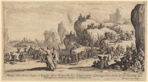 Truppen verlassen ihre Schiffe von Jacques Callot
