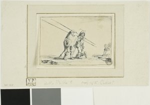 Zwei Soldaten mit Stäben