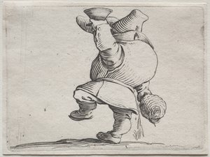 Verschiedene bucklige Figuren von Iacopo Callot (Trinker von hinten gesehen) von Jacques Callot