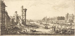 Ansicht des Louvre von Jacques Callot