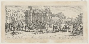Zerstörung eines Klosters, Blatt 6 der Folge "Grauen des Krieges"