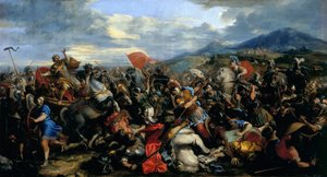 Die Schlacht von Gaugamela im Jahr 331 v. Chr. von Jacques Courtois