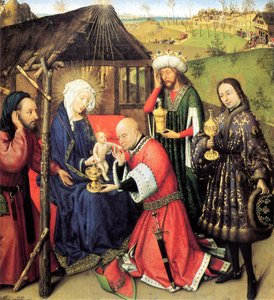 Die Anbetung der Könige, ca. 1440 von Jacques Daret