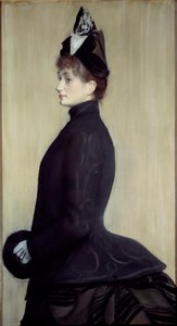 Porträt von Madame Wallet Pastellgemälde von Jacques Emile Blanche (1861-1942) 1887 Paris, Musée d
