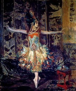Russische Tänzerin Tamara Karsavina im Ballett „Feuervogel“