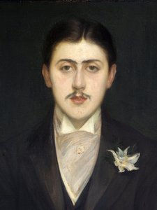 Porträt von Marcel Proust, französischer Schriftsteller (Detail) von Jacques Emile Blanche