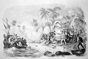 Tod von Captain Cook, 1779 um 1819