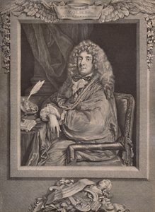 Molière, französischer Dramatiker und Schauspieler, 18. Jahrhundert von Jacques Firmin Beauvarlet