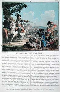 Die Menschlichkeit von Abraham Fabert, graviert von Jean Baptiste Morret von Jacques Francois Joseph (after) Swebach