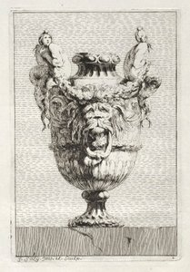 Suite von Vasen: Platte 1, 1746 von Jacques Francois Joseph Saly