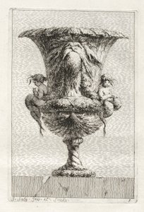 Suite von Vasen: Platte 9, 1746 von Jacques Francois Joseph Saly