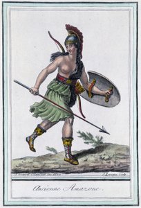 Alte Amazone - in „Encyclopedia of travels“ von Grasset Saint Sauveur, Ausgabe Paris von Jacques Grasset de Saint Sauveur