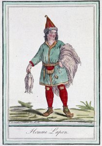 Lappländer - in „Encyclopédie des voyages“ von Grasset Saint Sauveur, ed. Paris 1796
