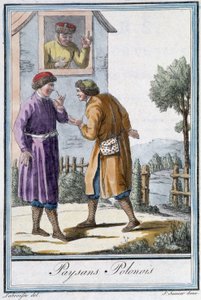 Polnische Bauern - in „Enzyklopädie der Reisen“ von Grasset St Sauveur, ed. 1796