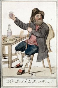 Alter Mann aus dem Schwarzwald - in „Enzyklopädie der Reisen“ von J. Grasset Saint-Sauveur