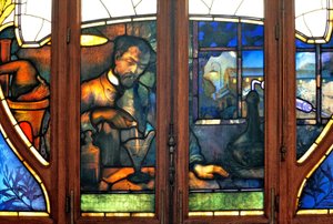 Nancy (Abteilung 54), Jugendstil, Handelskammer, Glasfenster von Jacques Gruber (1870-1936)