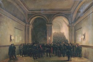 Einzug des 106. Bataillons in das Pariser Rathaus, 31. Oktober 1870