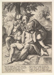 Die Weisheit der Narren, aus Sechs Sprichwörtern von Jacques II de Gheyn