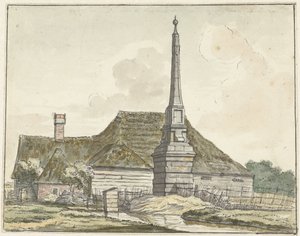Der Meilenstein oder Bannpfahl bei Halfweg von Jacques Kuyper
