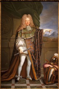 Ganzkörperporträt des Marschalls von Tesse (René Mans, Graf von Tesse) von Jacques Laumosnier