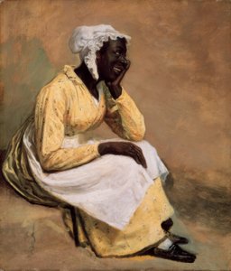 Porträt des schwarzen Albinos