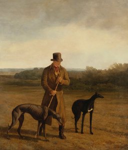 Porträt von Lord Rivers mit zwei Windhunden, ca. 1825 von Jacques Laurent Agasse