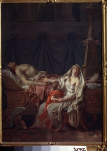 Andromache trauert um Hektor von Jacques Louis David