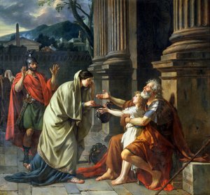 Belisarius bettelt um Almosen, 1781 von Jacques Louis David