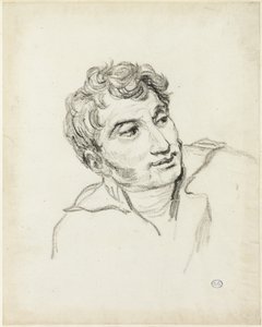 Büste eines Mannes, Kopf nach rechts gedreht von Jacques Louis David