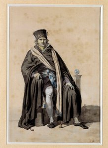 Konvention: Entwurf eines bürgerlichen Kostüms 1793 "Die Tracht des Richters" von Jacques Louis David