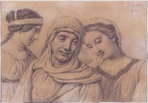 Drie vrouwen von Jacques Louis David
