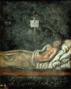 Louis-Michel Le Peletier, Marquis de Saint-Fargeau 1760-1793 auf seinem Sterbebett, ca. 1793