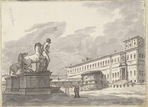 Monte Cavallo mit den Pferdebändigern von Jacques Louis David