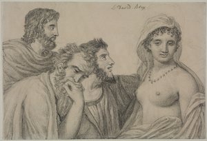 Phryne vor den Richtern, um 1816-1820