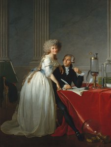 Porträt des französischen Chemikers Antoine Laurent Lavoisier mit seiner Frau