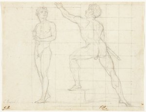 Studie für "Die Verteilung der Adler" von Jacques Louis David