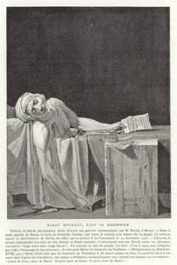 Der Tod von Marat, 1793 von Jacques Louis David