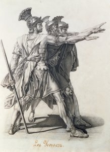 Der Schwur der Horatier, Detail der Horatier von Jacques Louis David