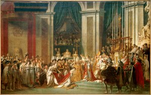 Die Weihe des Kaisers Napoleon I. und die Krönung der Kaiserin Josephine von Jacques Louis David