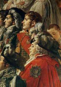 Die Krönung Napoleons I. durch Papst Pius VII. in der Kathedrale Notre-Dame de Paris von Jacques Louis David