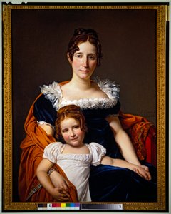 Vicomtesse Vilain XIIII und ihre Tochter von Jacques Louis David