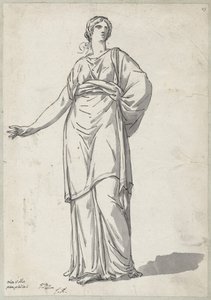 Frau aus der Villa Pamphili von Jacques Louis David