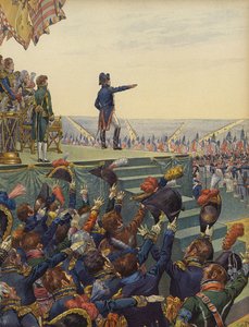 Die Armee von Napoleon Bonaparte schwört ihm die Treue