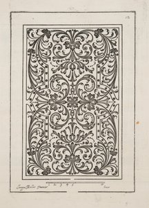 Entwurf für Parterre, aus Theatre des Plans et Jardinages, veröffentlicht 1652