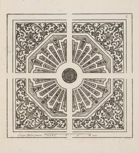 Entwurf für Parterre, aus Theatre des Plans et Jardinages, veröffentlicht 1652 (Gravur) von Jacques Mollet