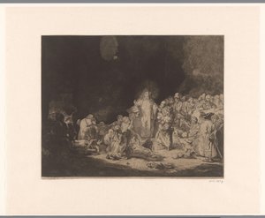 Christus predigt (Der Hundertguldenblatt)
