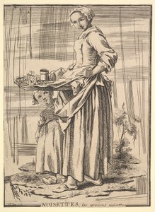 Rückseitige Kopie von Noisettes Nussknacker, aus Les Cris de Paris Die Schreie von Paris, 18. Jahrhundert
