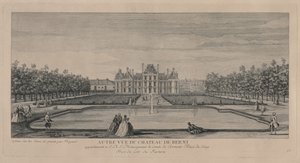 Schloss Berny von den Gärten aus von Jacques Rigaud